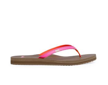 Sanuk Yoga Joy Women's Flip Flops Pink | Canada 68VRW